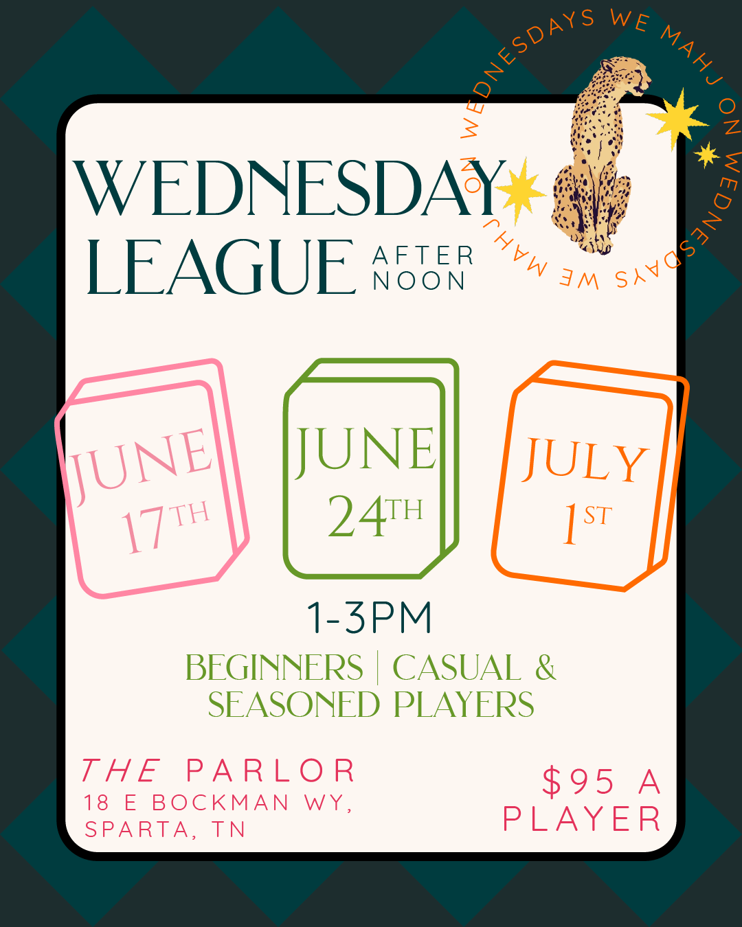 3-Week Mini League | The Parlor | Wednesday Afternoon