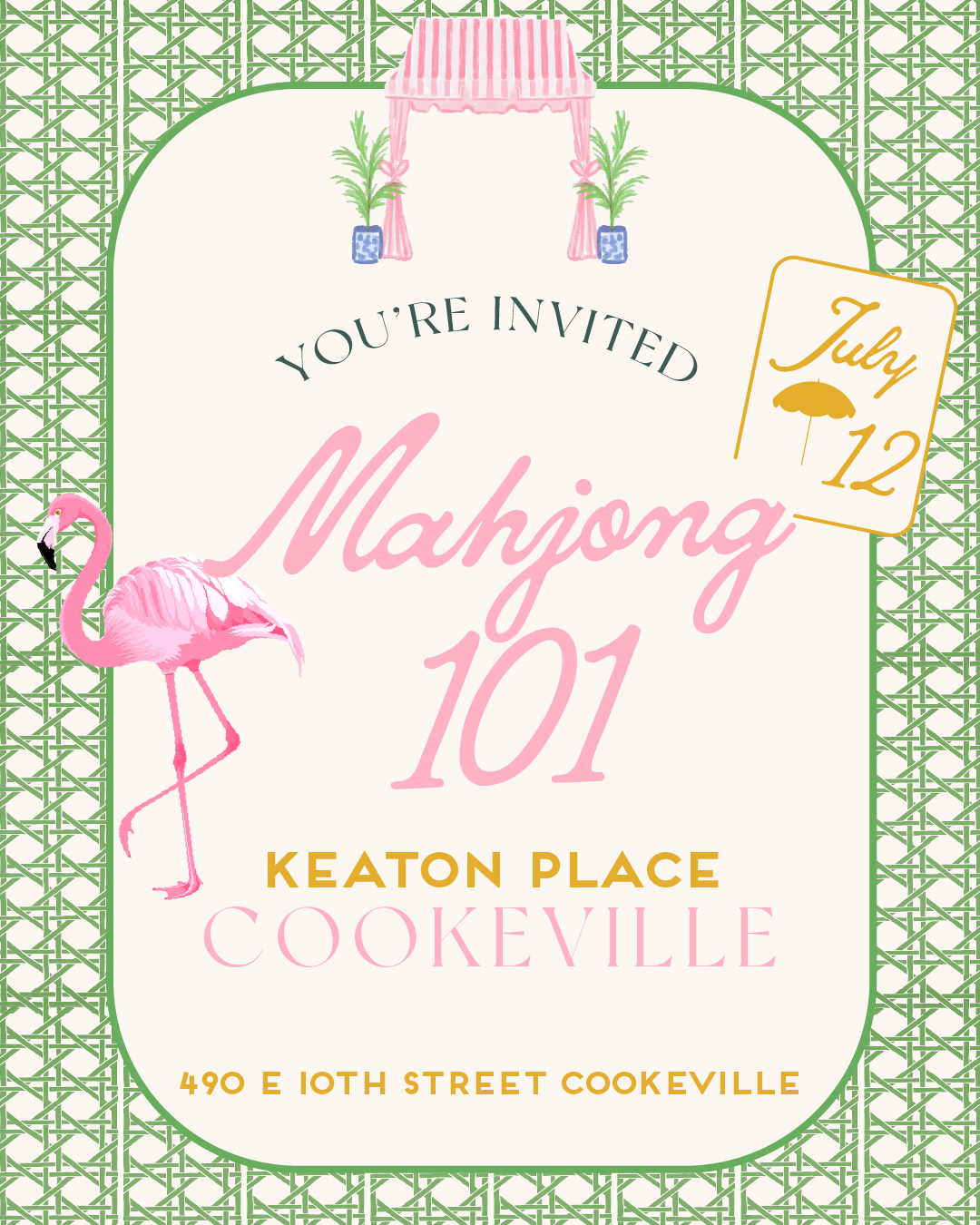 Mahjong 101 at Keaton Place Cookeville | July 12