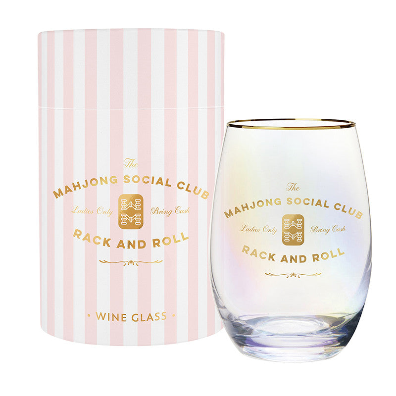 Gold Foil Stemless Wine Class - Mahjong Social Club