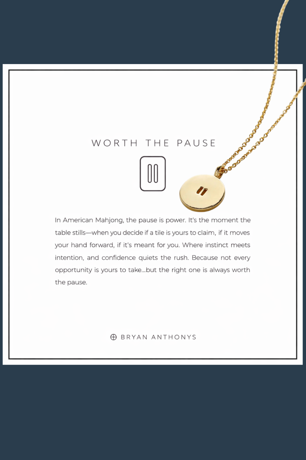 Pause Necklace *Pre-Order*